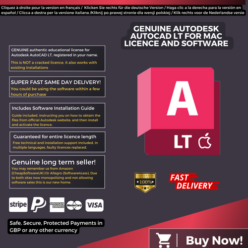 Autodesk AutoCAD LT For Mac Information English