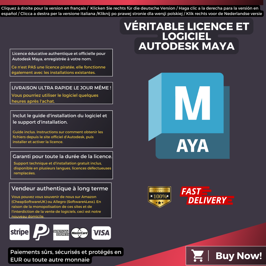Autodesk Maya Information French