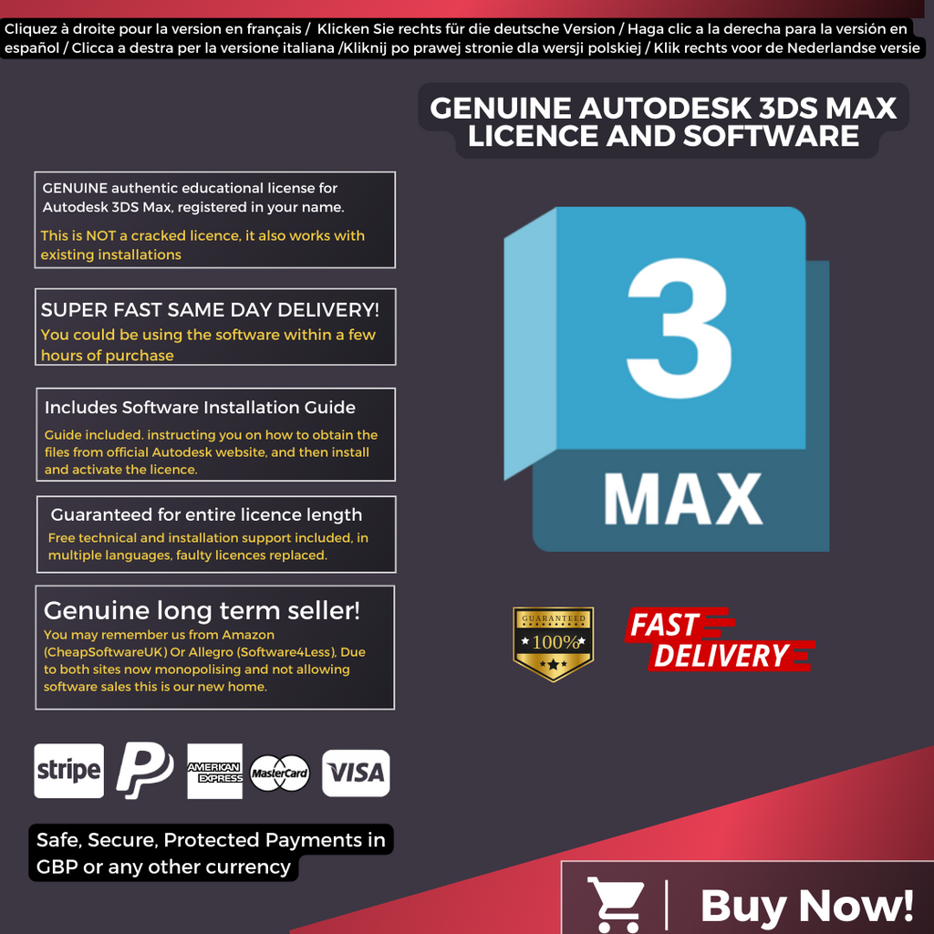 Autodesk 3DS Max Information English