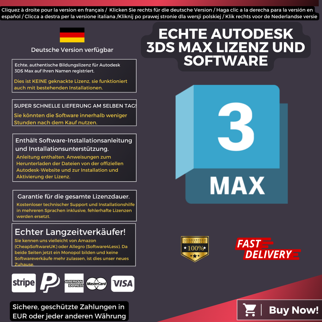 Autodesk 3DS Max Information German
