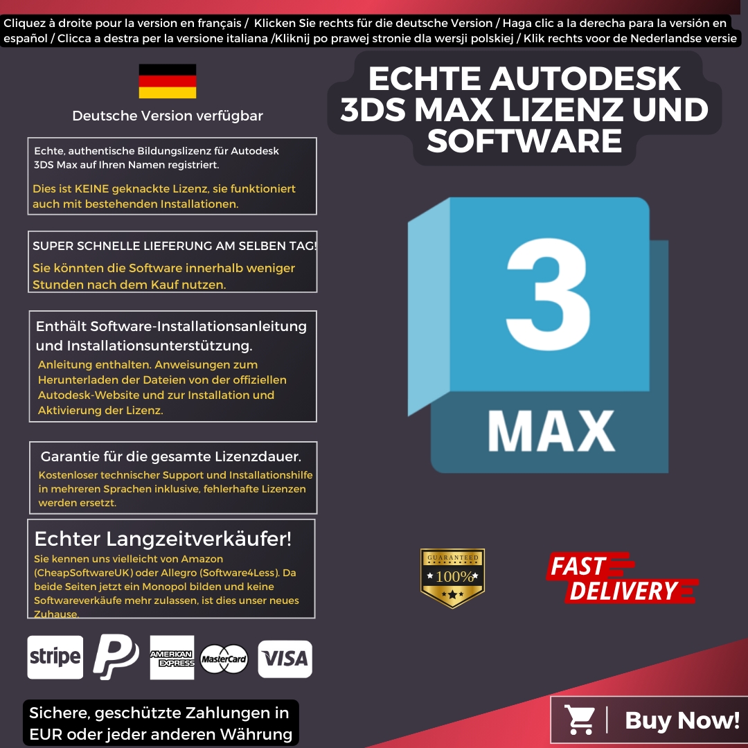 Autodesk 3DS Max Information German