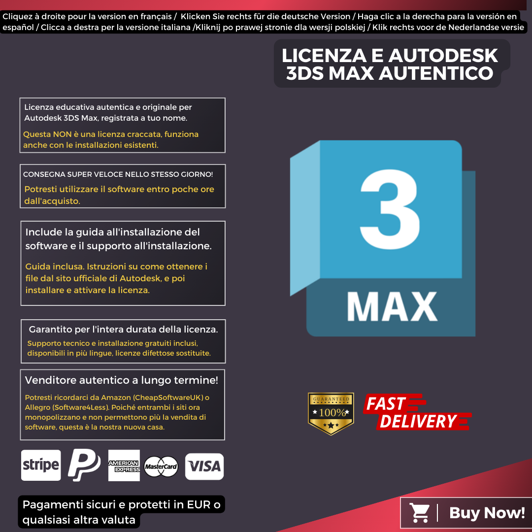 Autodesk 3DS Max Information Italian