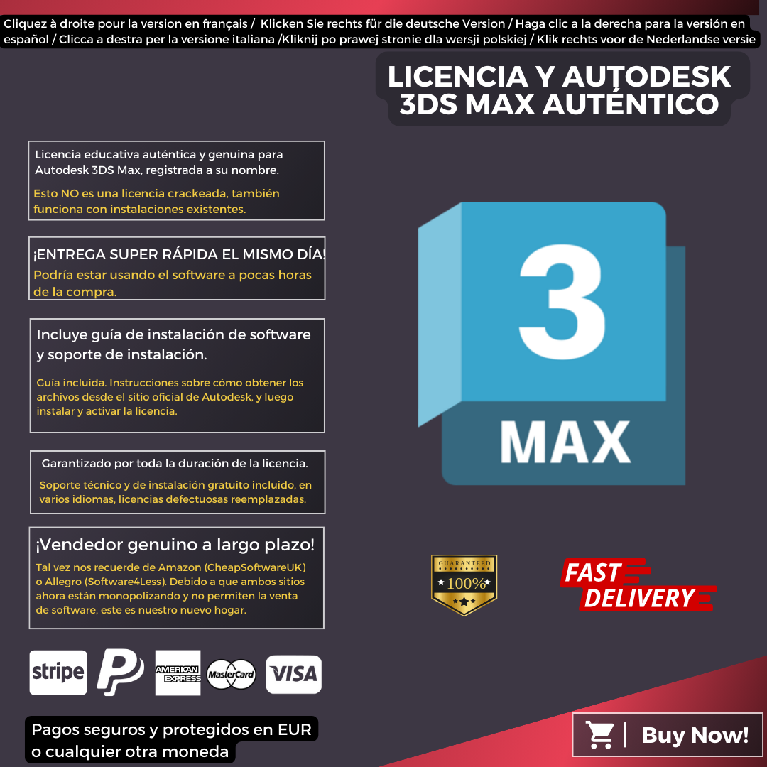 Autodesk 3DS Max Information Spanish