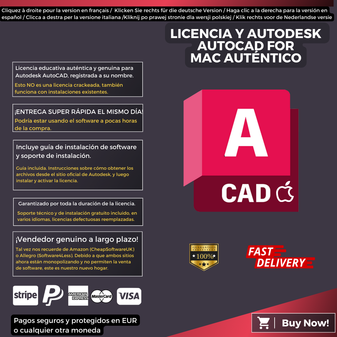 Autodesk AutoCAD For Mac Information Italian
