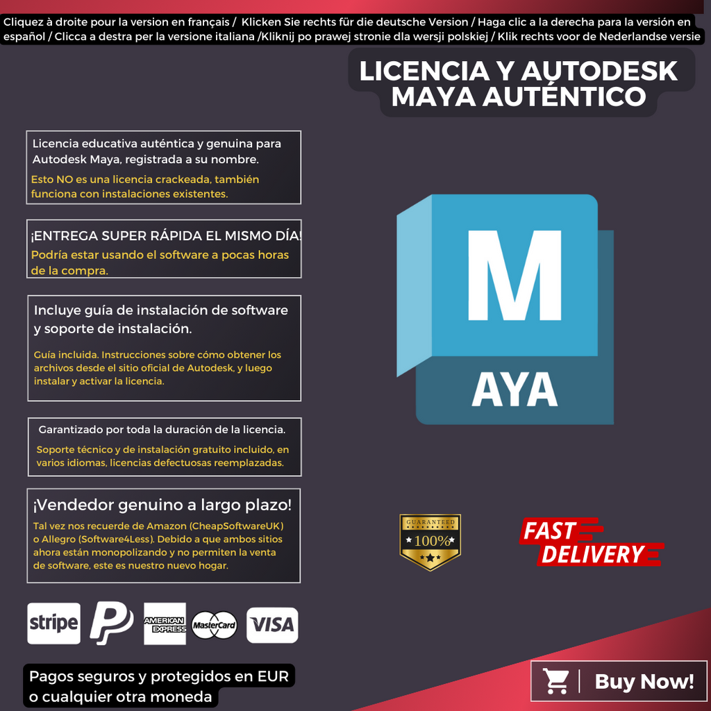 Autodesk Maya Information Spanish