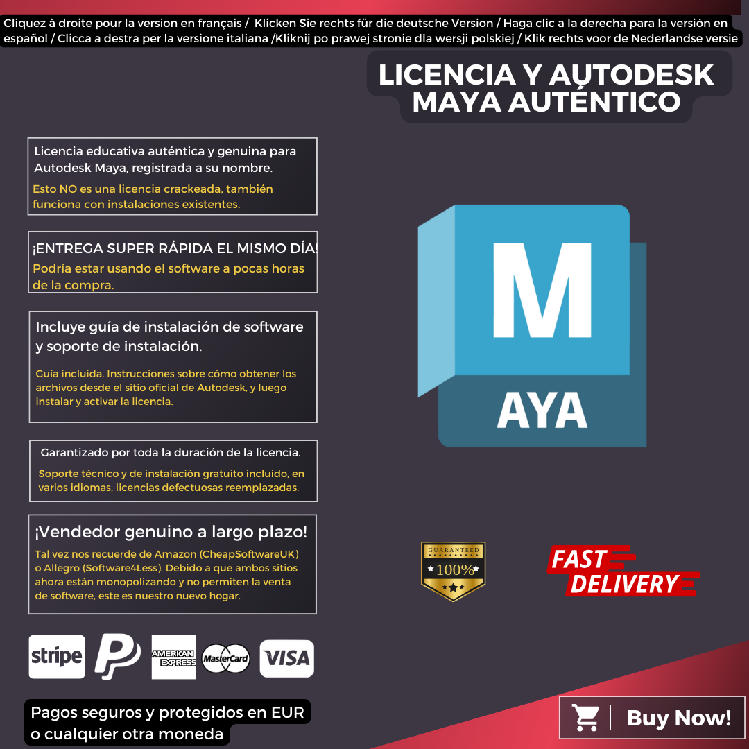 Autodesk Maya Information Spanish