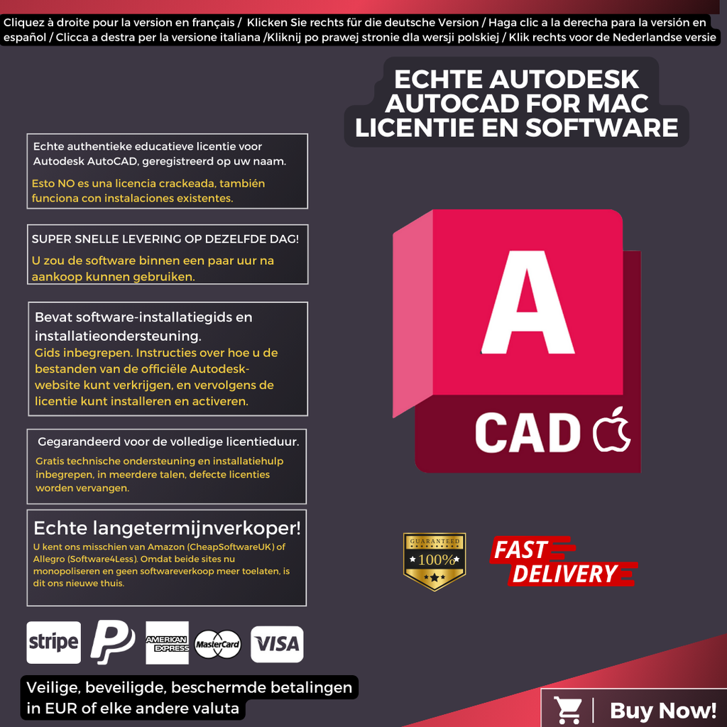 Autodesk AutoCAD For Mac Information Dutch