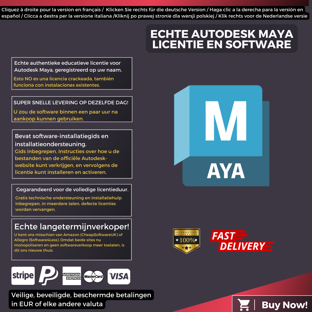Autodesk Maya Information Dutch