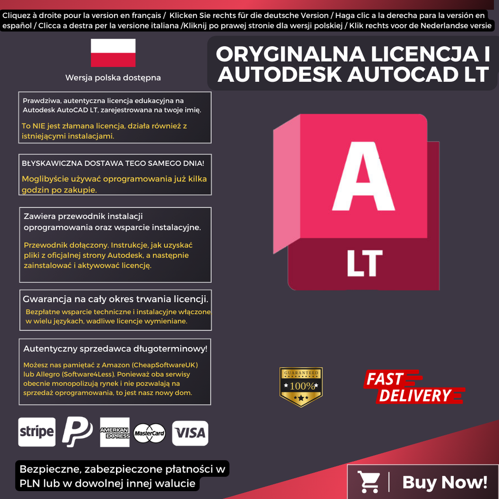 Autodesk AutoCAD LT Information Polish