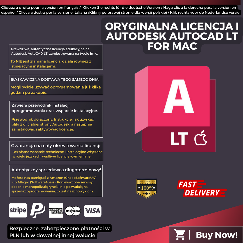 Autodesk AutoCAD LT For Mac Information Polish