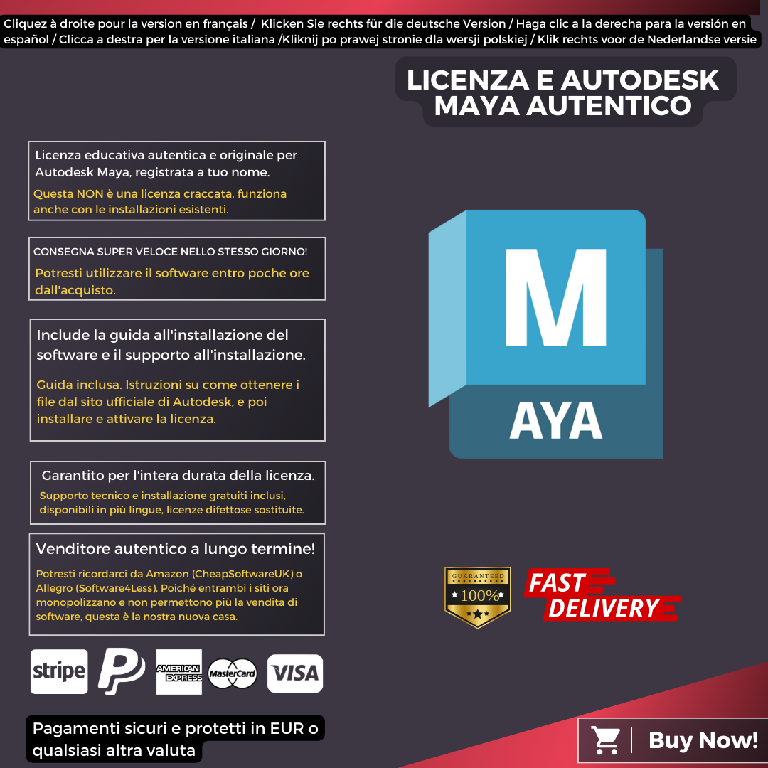 Autodesk Maya Information Italian
