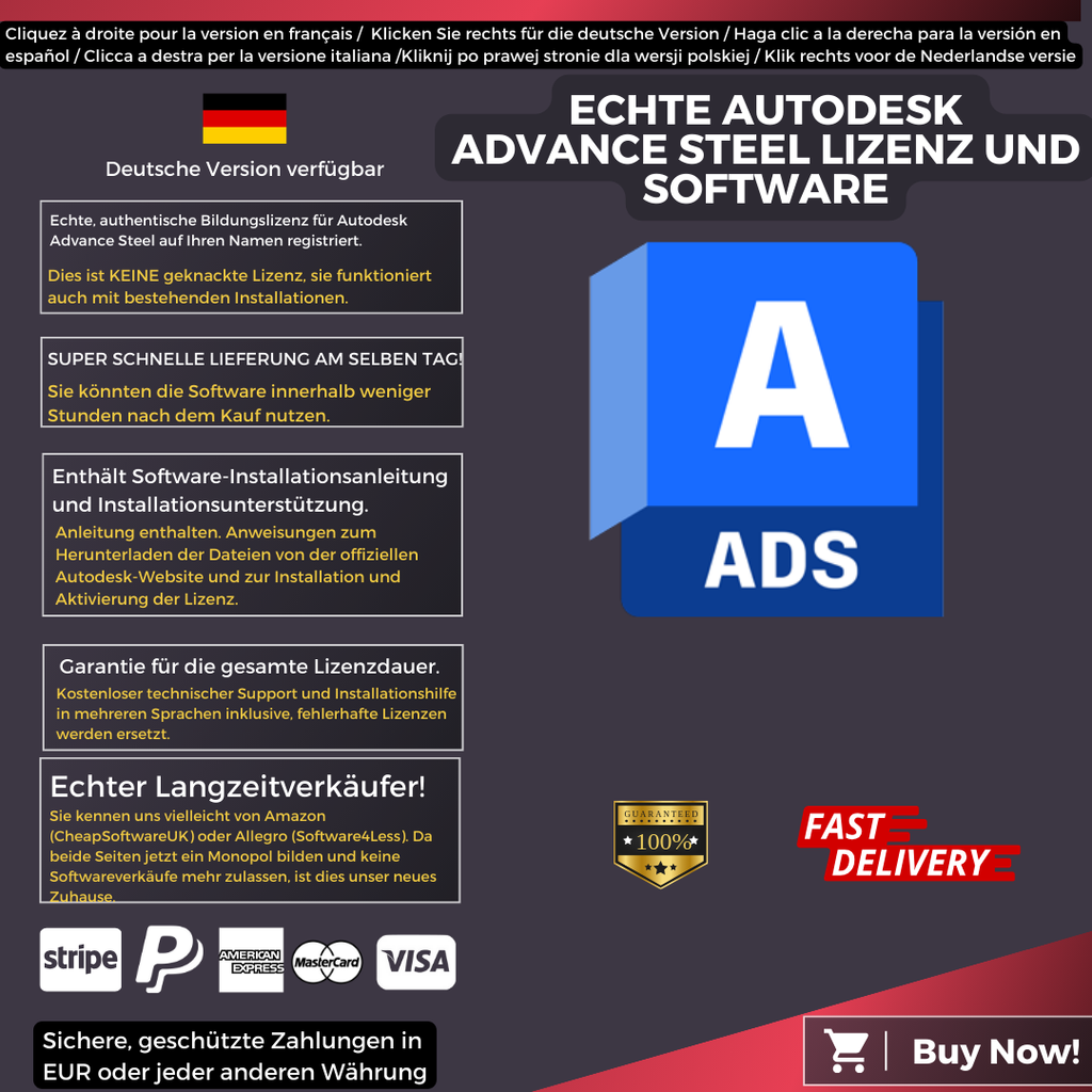 Autodesk Advance Steel Information German