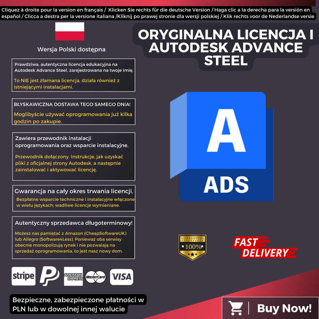 Autodesk Advance Steel Information Polish