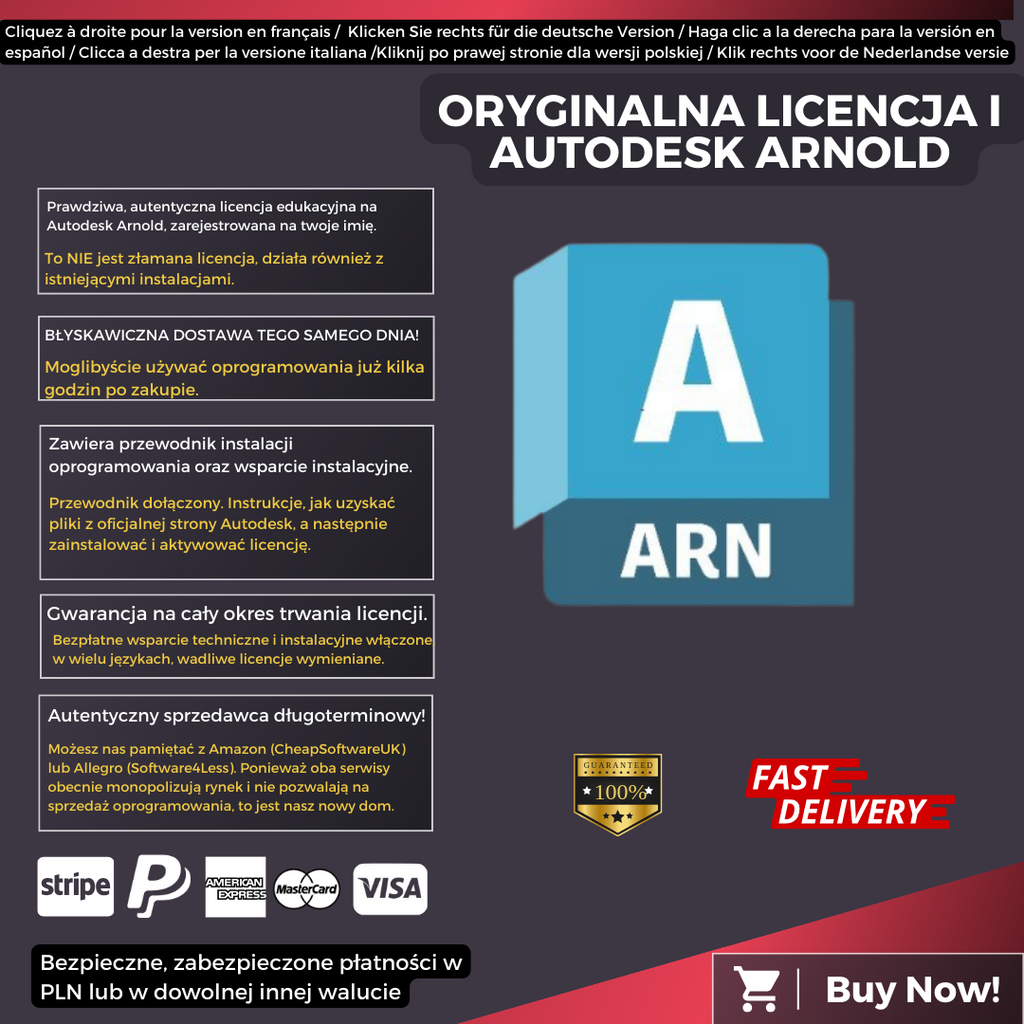 Autodesk Arnold Information Polish