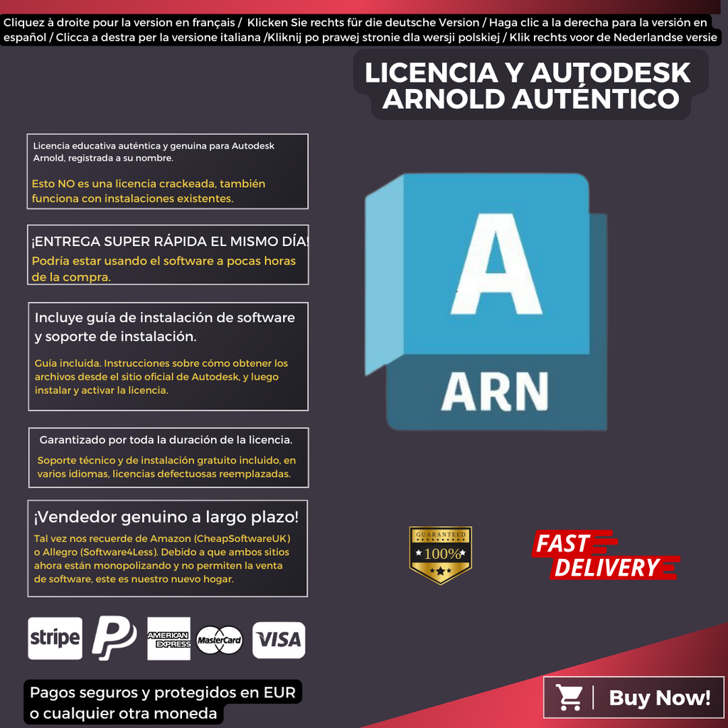 Autodesk Arnold Information Spanish