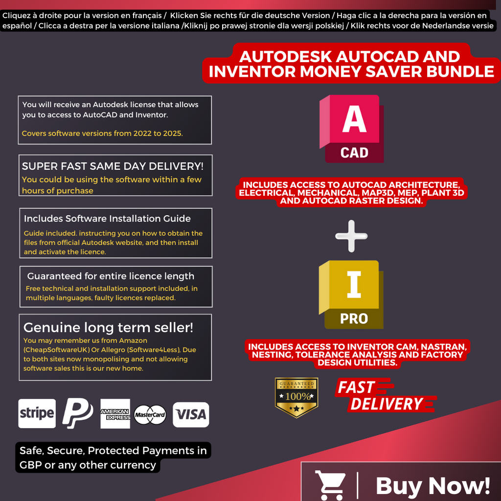 Autodesk AutoCAD and Inventor Information English