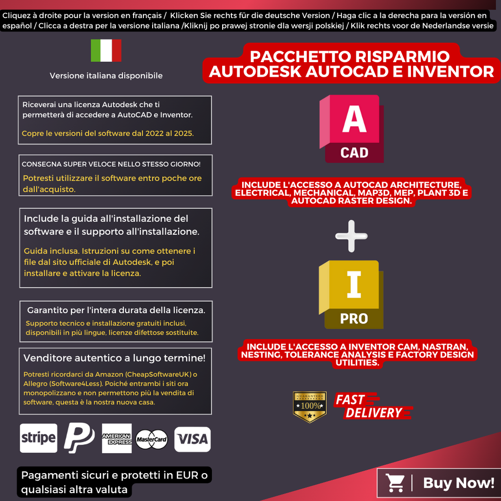 Autodesk AutoCAD and Inventor Information Italian