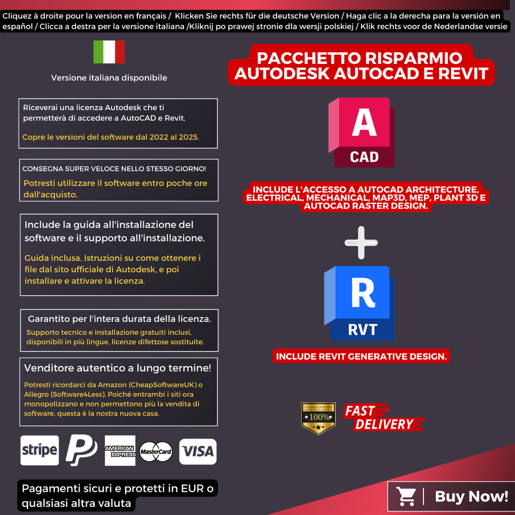 Autodesk AutoCAD and Revit Information Italian