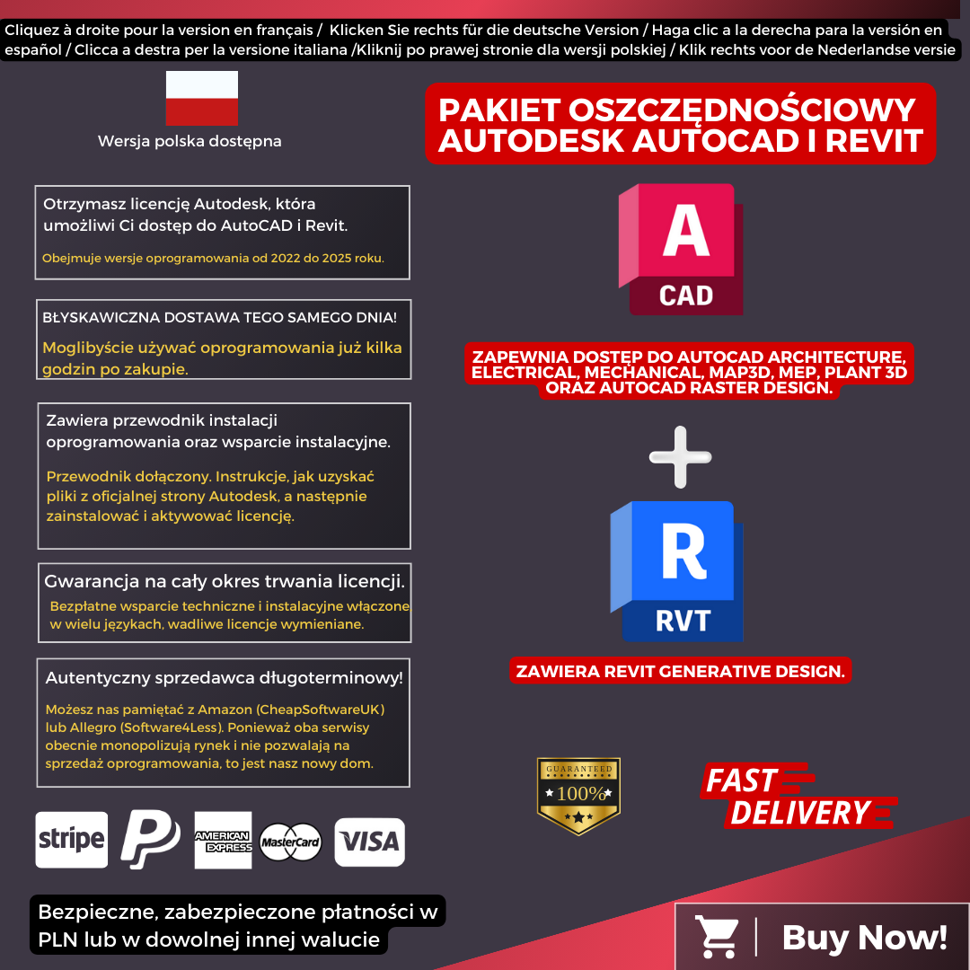 Autodesk AutoCAD and Revit Information Polish