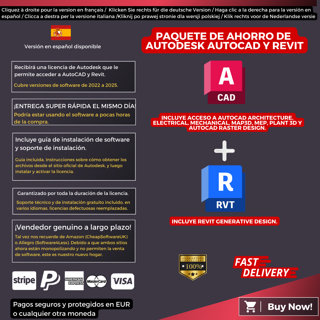 Autodesk AutoCAD and Revit Information Spanish