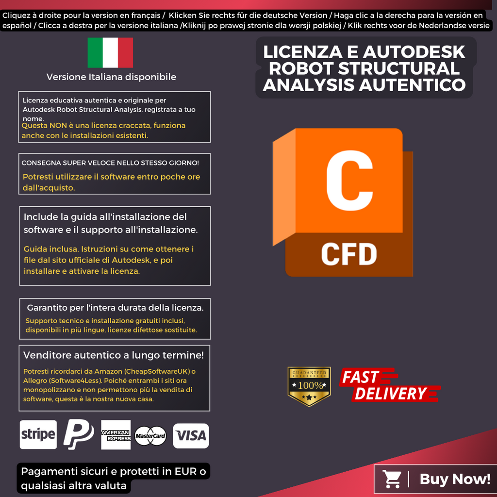 Autodesk CFD Ultimate Information Italian
