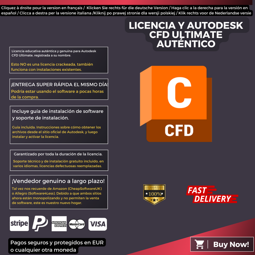 Autodesk CFD Ultimate Information Spanish