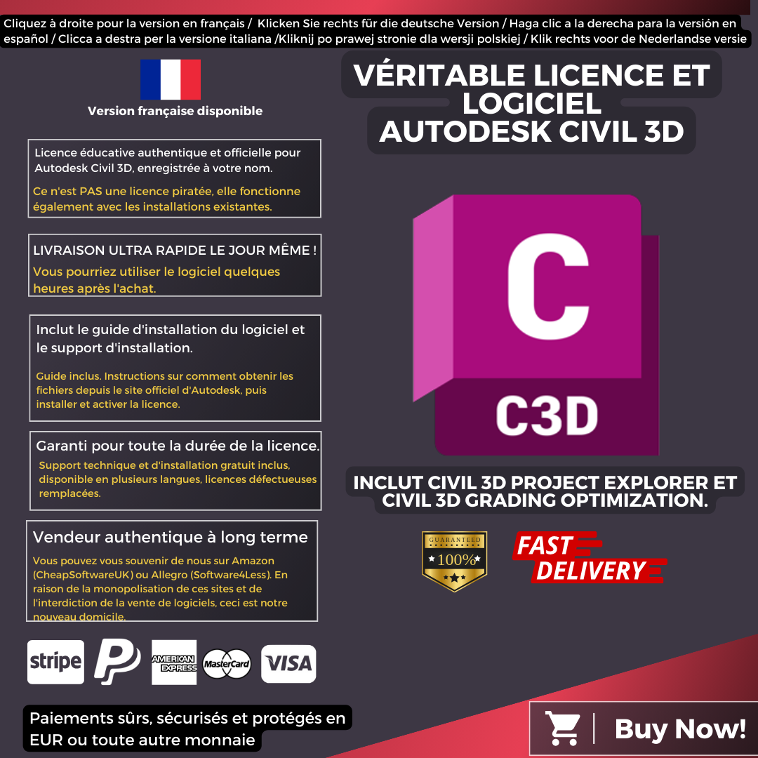 Autodesk Civil 3D Information French