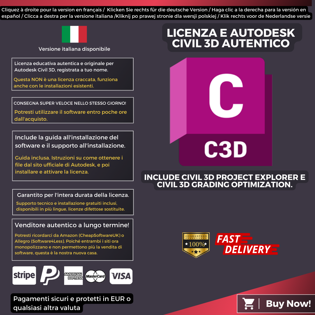 Autodesk Civil 3D Information Italian