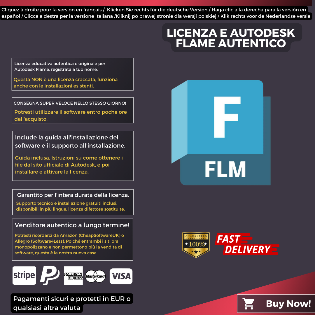 Autodesk Flame Information Italian