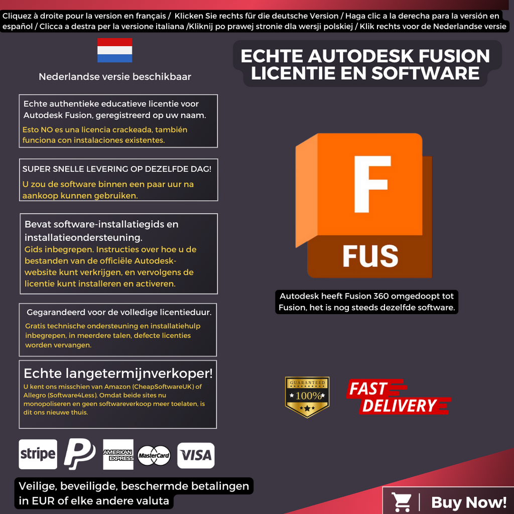 Autodesk Fusion Information Dutch