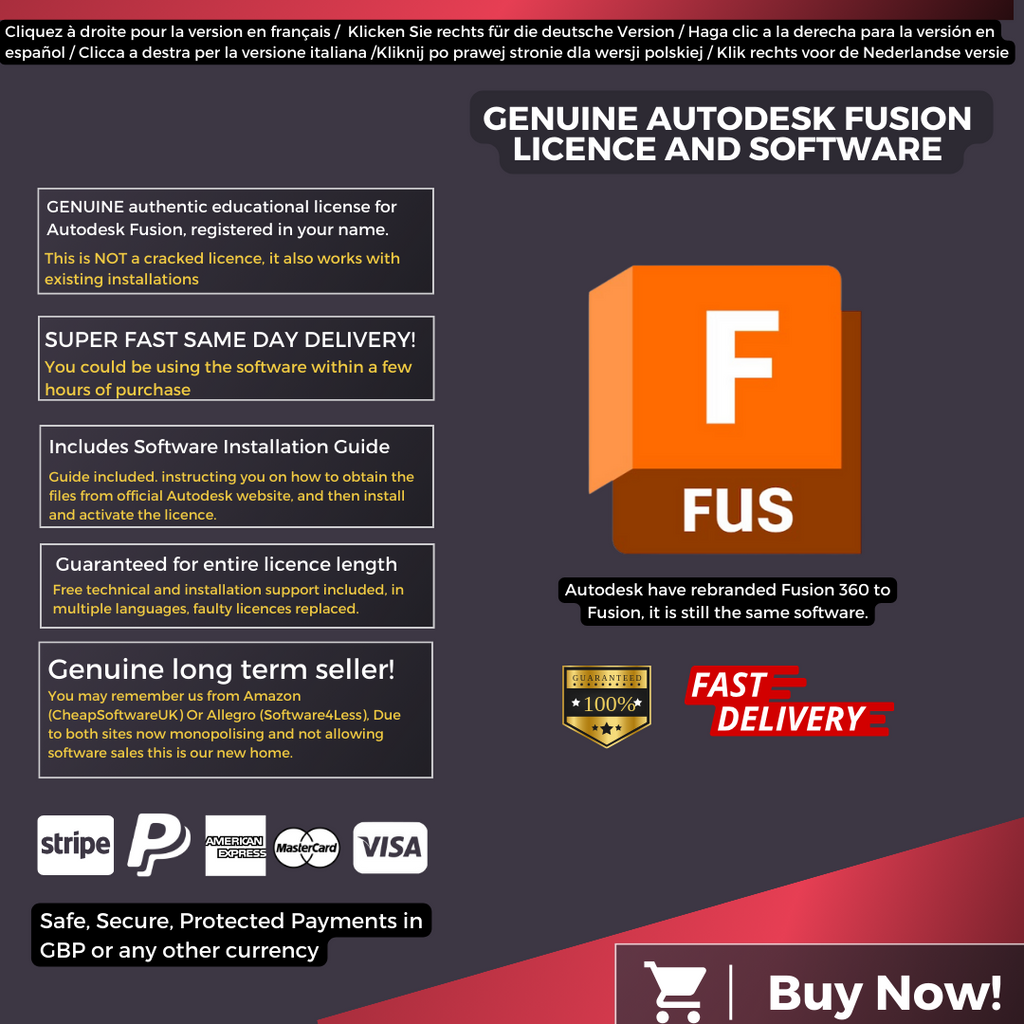 Autodesk Fusion Information English