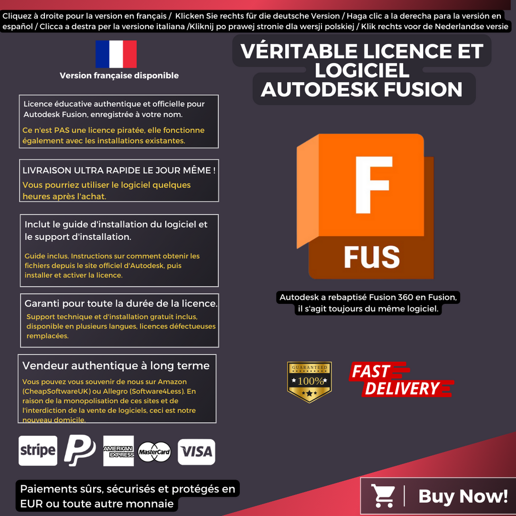 Autodesk Fusion Information French