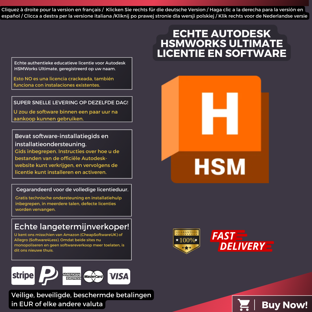 Autodesk HSMWorks Ultimate Information Dutch