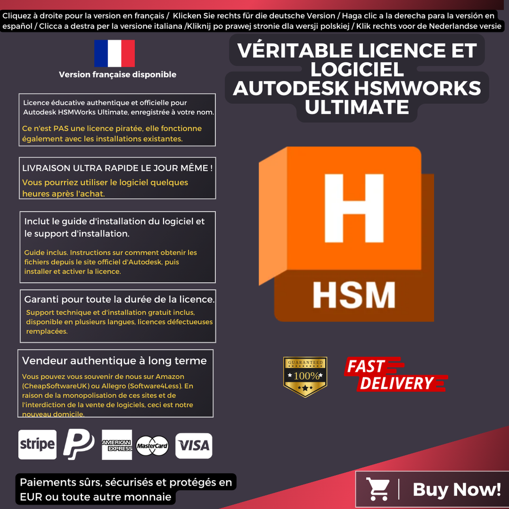 Autodesk HSMWorks Ultimate Information French