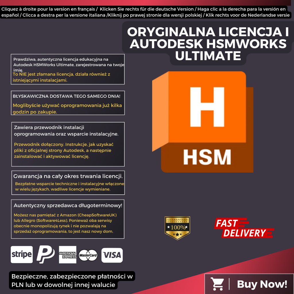 Autodesk HSMWorks Ultimate Information Polish