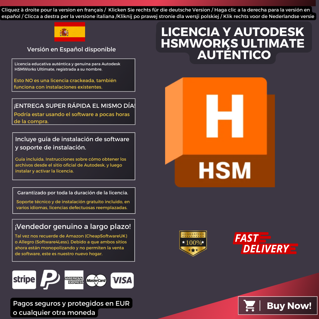 Autodesk HSMWorks Ultimate Information Spanish