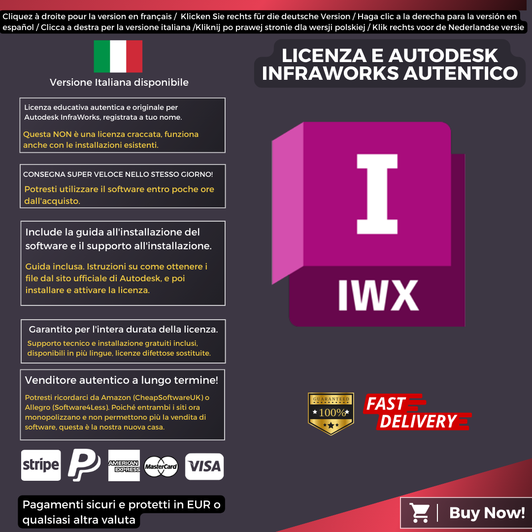 Autodesk InfraWorks Information Italian