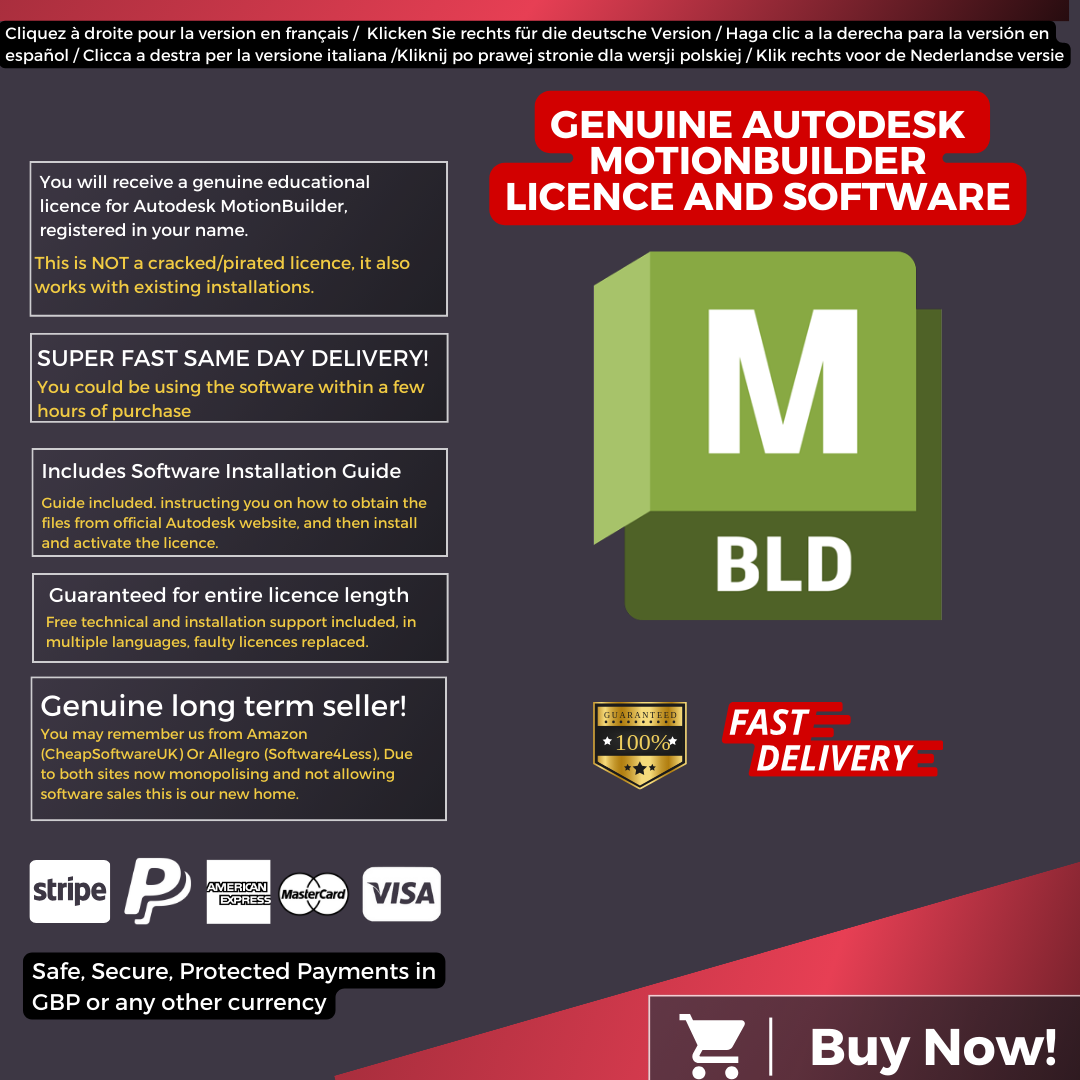 Autodesk MotionBuilder Information English