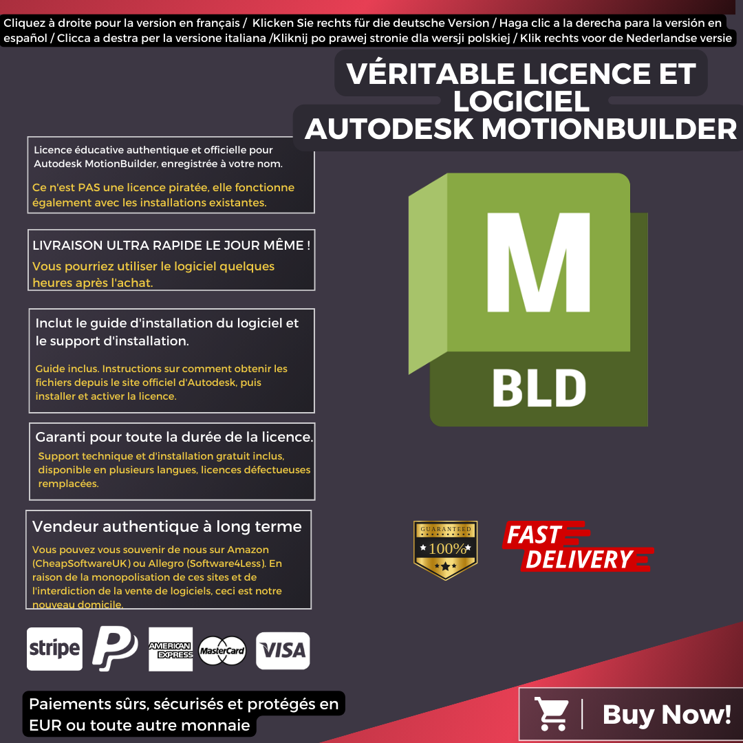 Autodesk MotionBuilder Information French