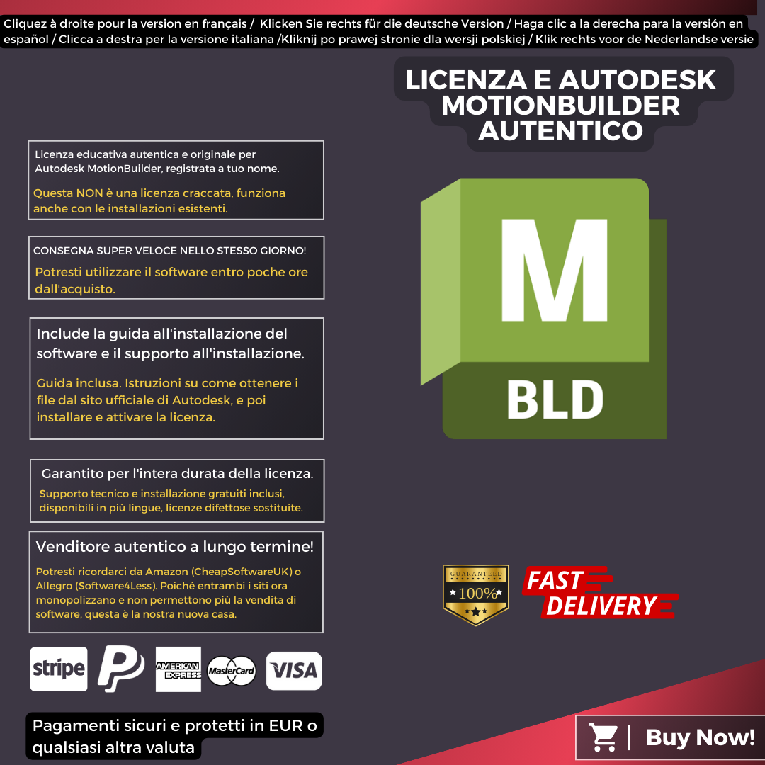 Autodesk MotionBuilder Information Italian