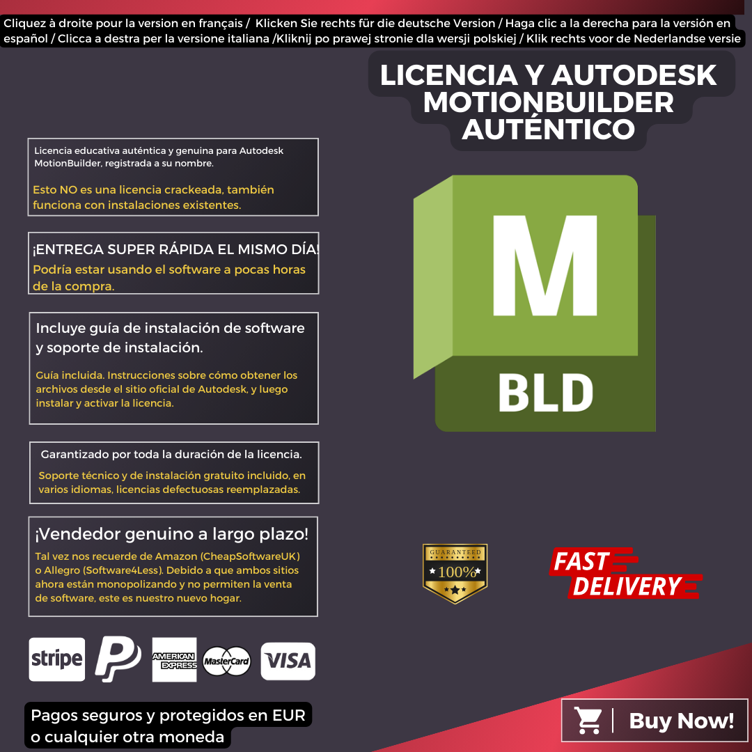 Autodesk MotionBuilder Information Spanish