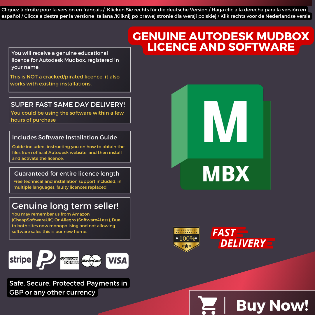 Autodesk Mudbox Information English
