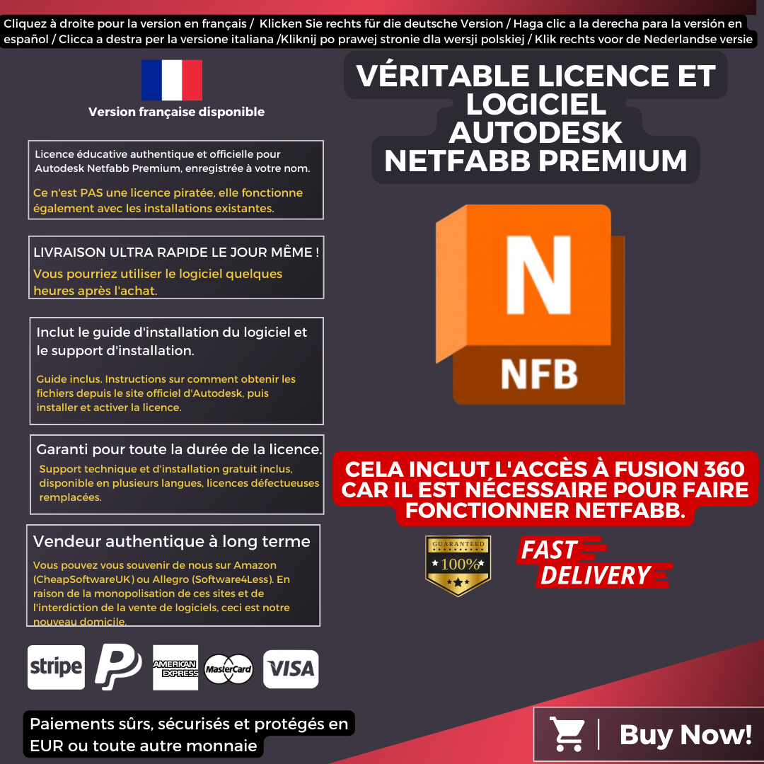 Autodesk Netfabb Premium Information French