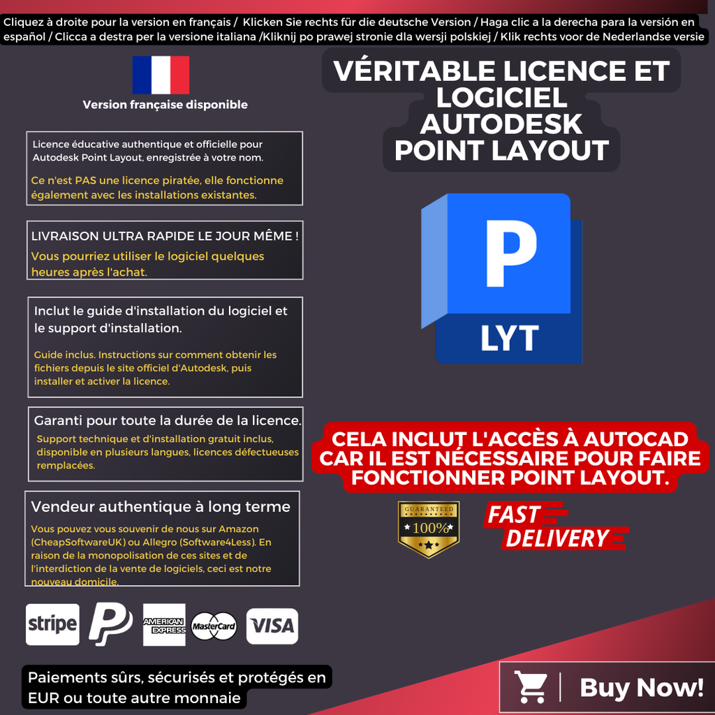 Autodesk Point Layout With AutoCAD Information French