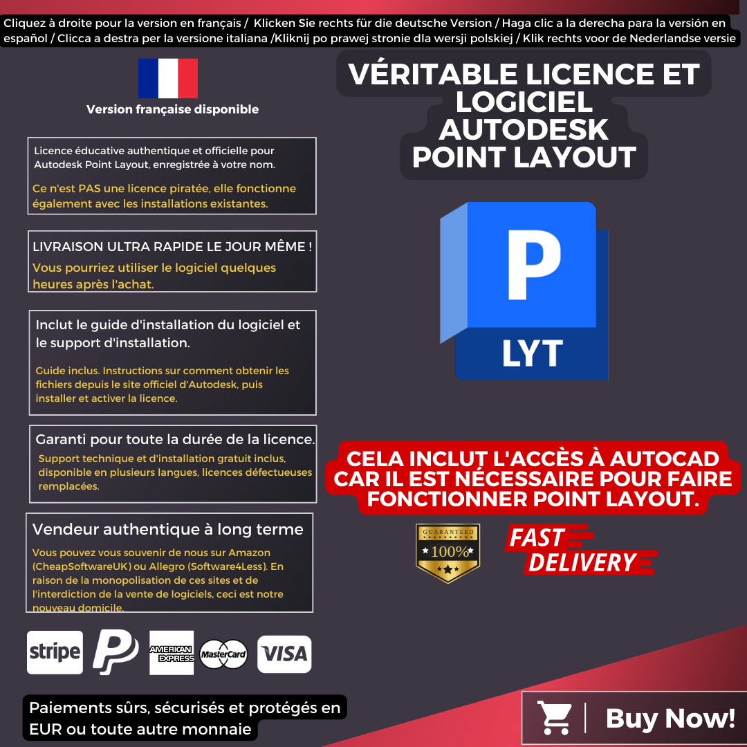 Autodesk Point Layout With AutoCAD Information French