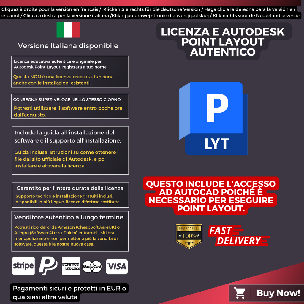 Autodesk Point Layout With AutoCAD Information Italian