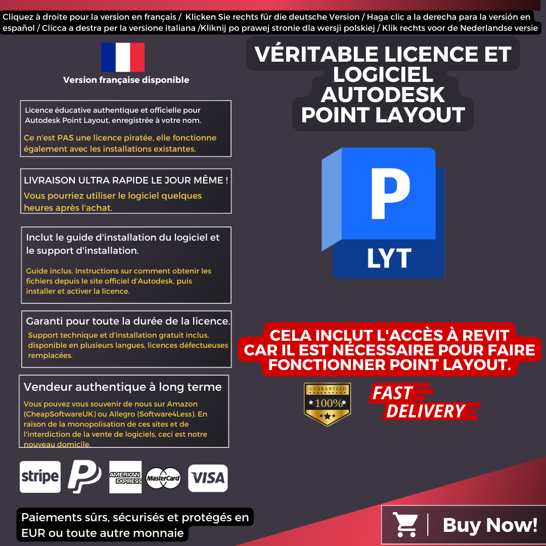 Autodesk Point Layout Information French