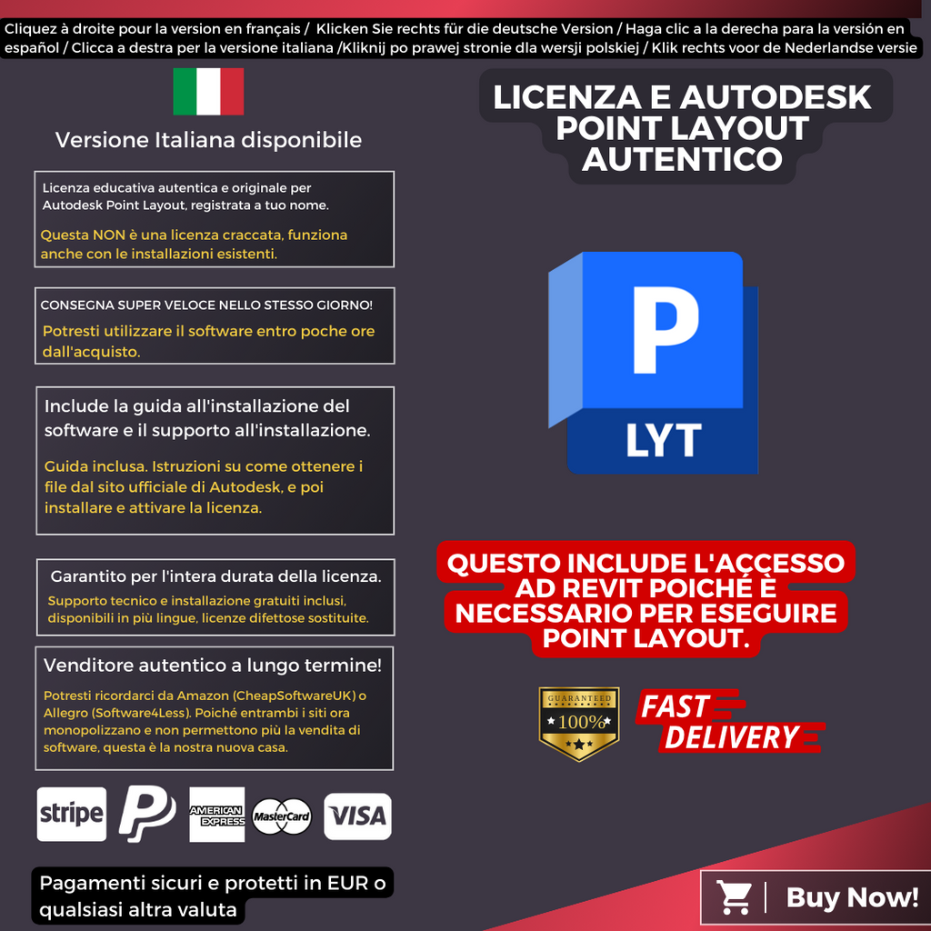 Autodesk Point Layout Information Italian