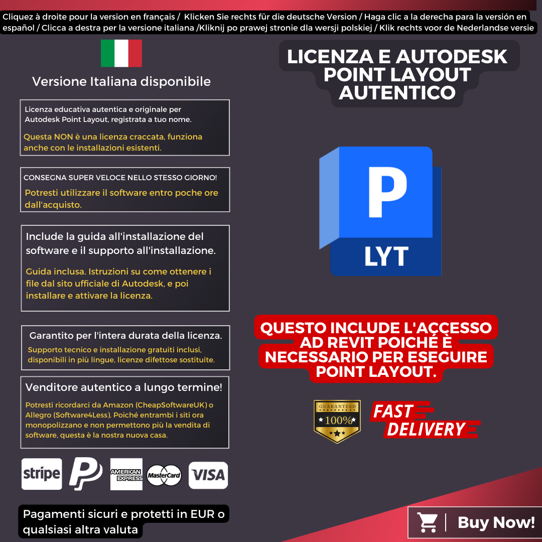 Autodesk Point Layout Information Italian