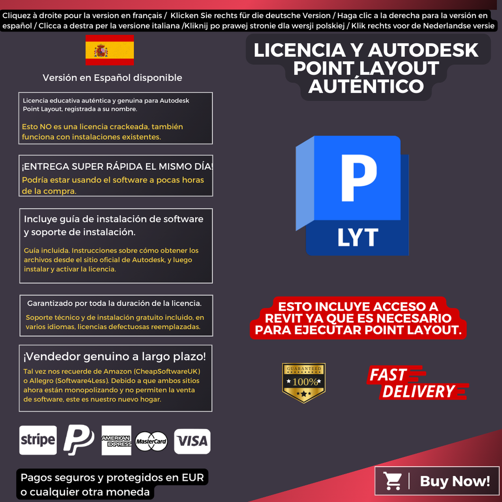 Autodesk Point Layout Information Spanish